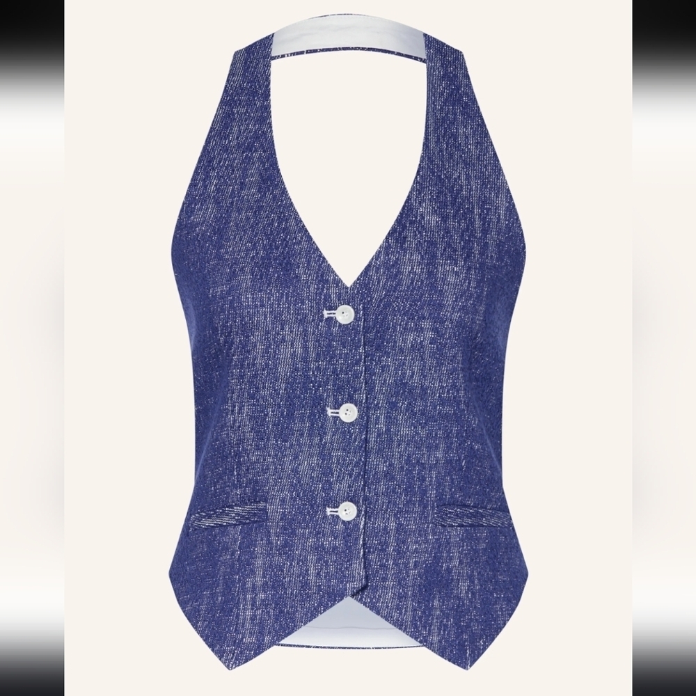 Anthropologie- Baum und Pferdarten- Mags Halter Denim Vest. NWT! Size 2